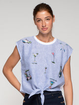 GOLF SIDE BOW TEE
