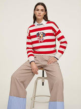 RED STRIPED DOG JERSEY