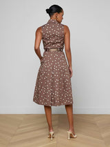 Kylo Shirt Dress - Cardamom/Ecru Polka Dot