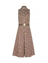 Kylo Shirt Dress - Cardamom/Ecru Polka Dot