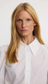 Box Pleat Shirt - Optic White