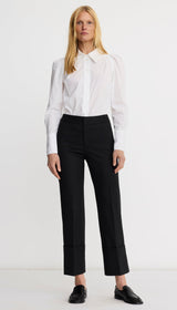 Box Pleat Shirt - Optic White