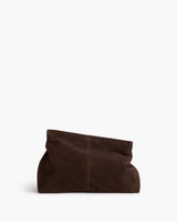 Clay Clutch - Suede Chocolate
