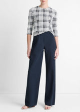 Cotton-Blend High-Waist Bias Pant