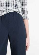 Cotton-Blend High-Waist Bias Pant