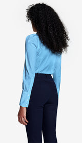 Box Pleat Shirt - French Blue