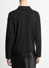 Easy Pima Cotton Long-Sleeve Polo Shirt