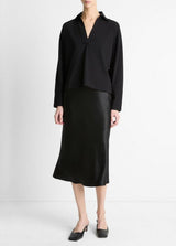 Easy Pima Cotton Long-Sleeve Polo Shirt