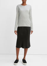 Essential Long Sleeve Crew Neck T-Shirt - Heather Grey