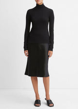 Essential Long Sleeve Turtleneck - Black