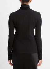 Essential Long Sleeve Turtleneck - Black