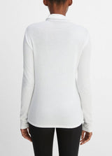 Essential Long Sleeve Turtleneck - Optic White