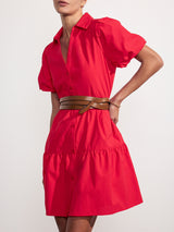 The Havana Mini Dress - Carmine Red