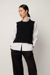 Ava Shirt - Charcoal Pinstripe