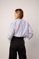 Isabel Shirt - Navy Stripe Banker