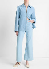 Italian Cotton Twill Zip-Front Jacket