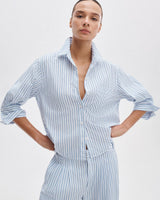 Lucia Striped Poplin Shirt