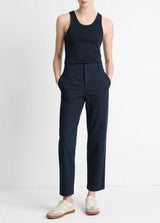 Mid-Rise Italian Stretch-Cotton Chino Pant - Coastal Blue