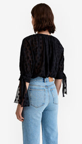 Tie Sleeve Blouse
