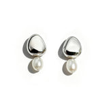Tasia Pearl Drops - Silver