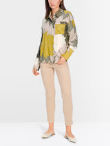 Blouse with floral pattern