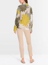 Blouse with floral pattern