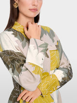Blouse with floral pattern