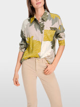 Blouse with floral pattern
