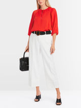 Wide Rethink Together aglan blouse - Flame Red
