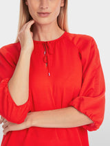 Wide Rethink Together aglan blouse - Flame Red