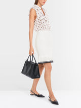 Ruffled Blouse with Polka Dots