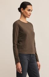 Modern Slub Long Sleeve Top
