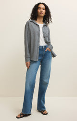Seaport Gingham Button Up - Eclipse