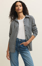 Seaport Gingham Button Up - Eclipse