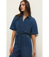 Elsie Denim Jumpsuit - Deep Water