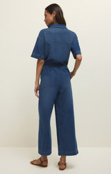 Elsie Denim Jumpsuit - Deep Water