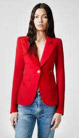 Classic Duchess Blazer - Red
