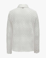 Shirt in perforated lace