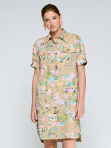 CALIFORNIA PRINT DRESS