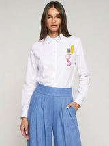 WHITE TEACHER SHIRT