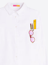 WHITE TEACHER SHIRT