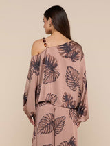 Asami Chain One-Shoulder Blouse