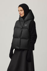 Rhoda Hooded Vest - Black