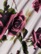 Ressi Fitted Tee - Ecru/Mauve Romantic Rose