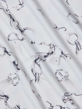Ressi Fitted Tee - Ivory/Grey Faded Chain
