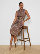 Kylo Shirt Dress - Cardamom/Ecru Polka Dot