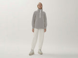 SEVERN FLEECE 1/2 ZIP SWEATER HUMANATURE - GREIGE