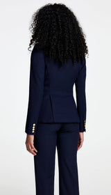 Full Back Duchess Blazer - Deep Navy