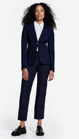 Full Back Duchess Blazer - Deep Navy