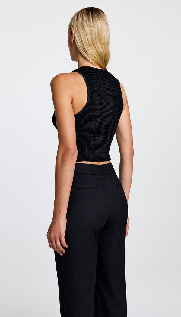 Muscle Rib Tank - Black Rib